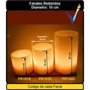 Pr1020 - 1 Fanal Redondo 10x20cm Maxima Luminosidad