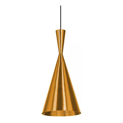 Colgantes Modernas Beat Tall Oro Dorado Apto Led Deco