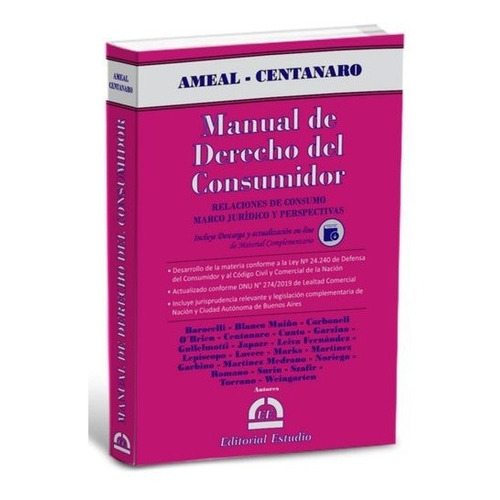Manual De Derecho Del Consumidor - Ameal - Estudio