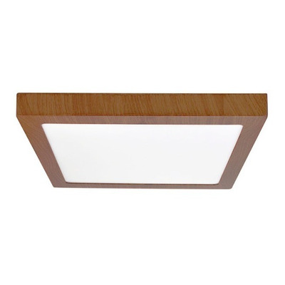 Plafon Led 24w Simil Madera Deco Moderno 30x30 Luz Desing