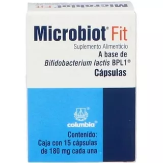 Suplemento En Cápsulas Columbia  Bifidobacterium Lactis Bpl1 Microbiot Fit Bifidobacterium Lactis Bpl1 En Caja De 2.7g 15 Un