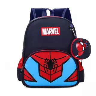 Mochila Infantil Escolar Homem Aranha Capitão América Marvel