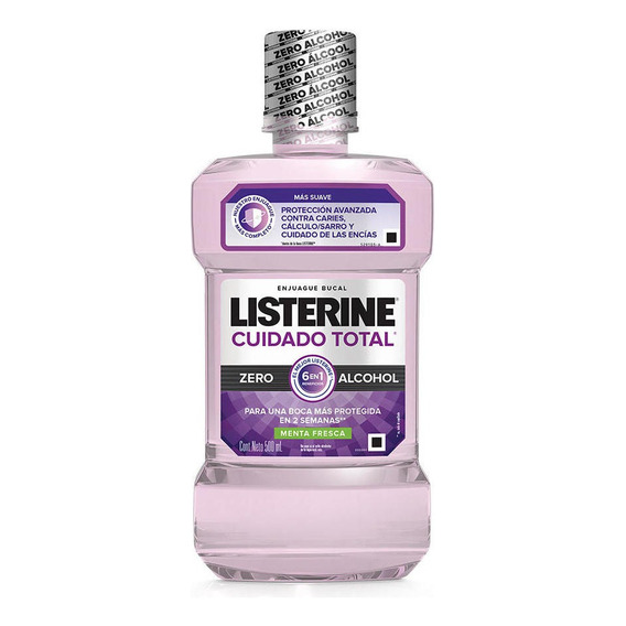 Enjuague Bucal Listerine® Cuidado Total Zero Alcohol X500 Ml