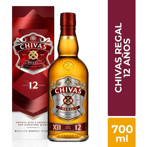 Chivas 12 Años 700ml - Ml A $223