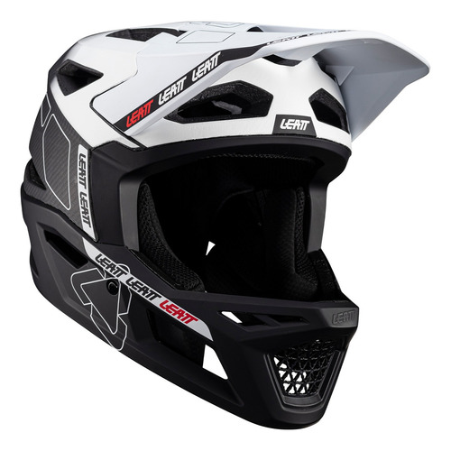 Casco Leatt Mtb Gravity 6.0 Carbon V24 Color Blanco Talla L