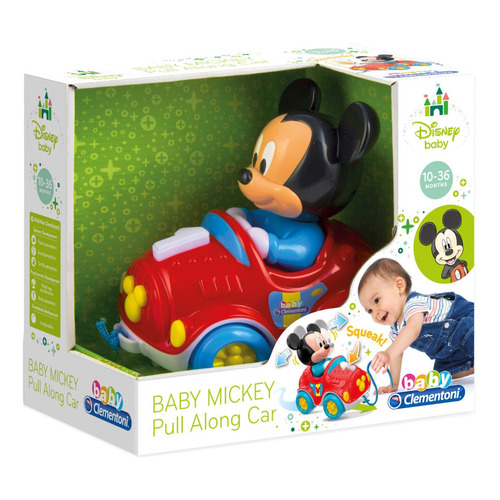 Baby Mickey Pasea Conmigo Coche Pull Along Disney Clementoni