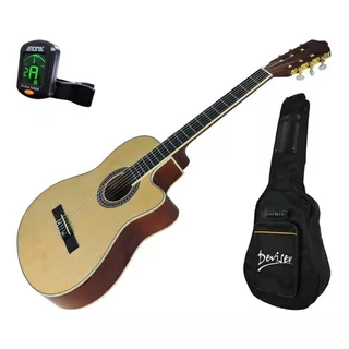 Violão Deviser Profiss Nylon Ac Cutway L-330 Nt+ Capa+ Afin Orientação Da Mão Destro Cor Cáqui