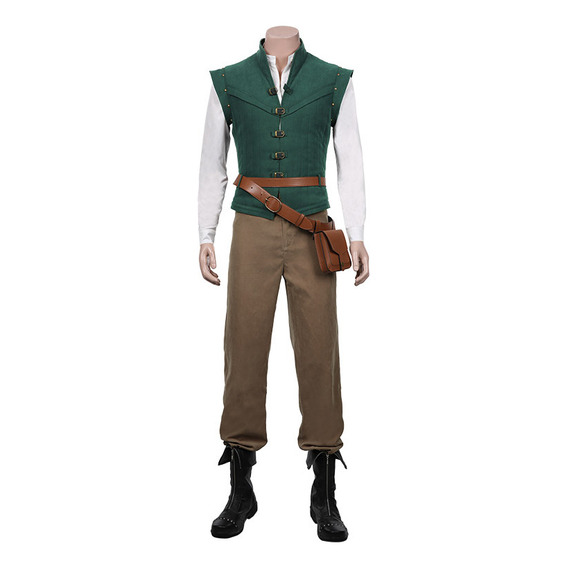 Disfraz De Cosplay De Flynn Rider, Chaleco, Camisa, Disfraz,