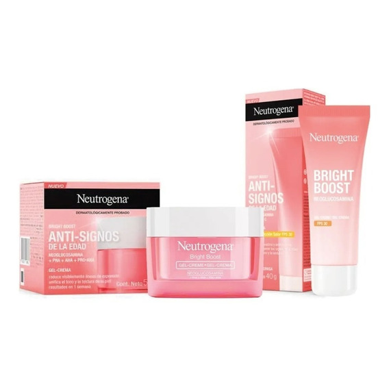 Combo Neutrogena Bright Boost Dia Fps30 + Noche Anti Signos