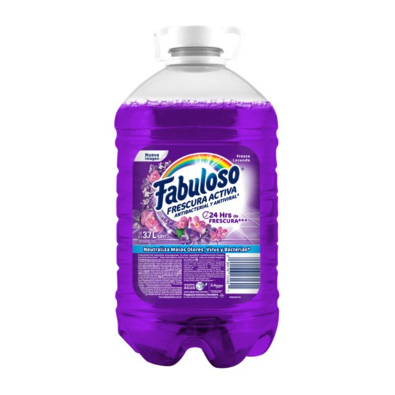 Fabuloso Frescura Activa limpiador líquido antibacterial lavanda 3.7L
