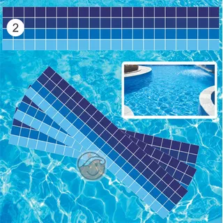 Adesivo Vinílico Proteção P Borda D Piscina Faixa 16m X 20cm