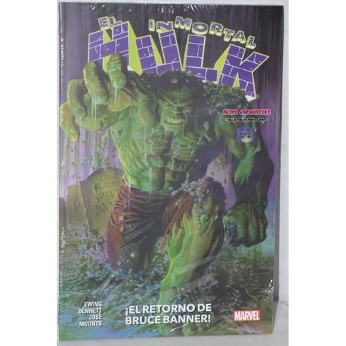 Inmortal Hulk: Inmortal Hulk, De Al Ewing (guion), Joe Bennett (arte). Serie Inmortal Hulk Editorial Panini, Tapa Blanda En Español, 2023