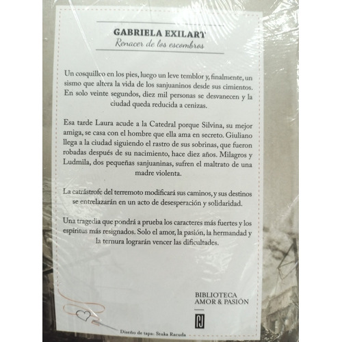 Libro Renacer De Los Escombros - Gabriela Exilart - Papel