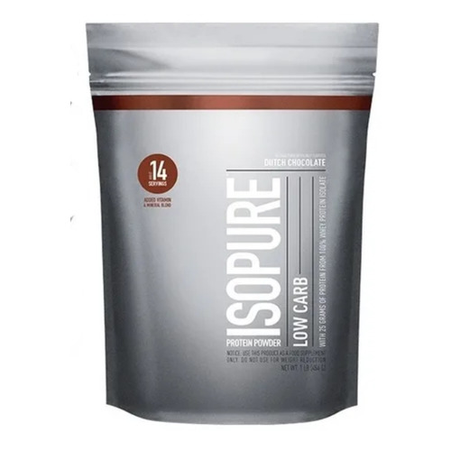 Suplemento en polvo Isopure  Low Carb proteína sabor dutch chocolate en sachet de 454g