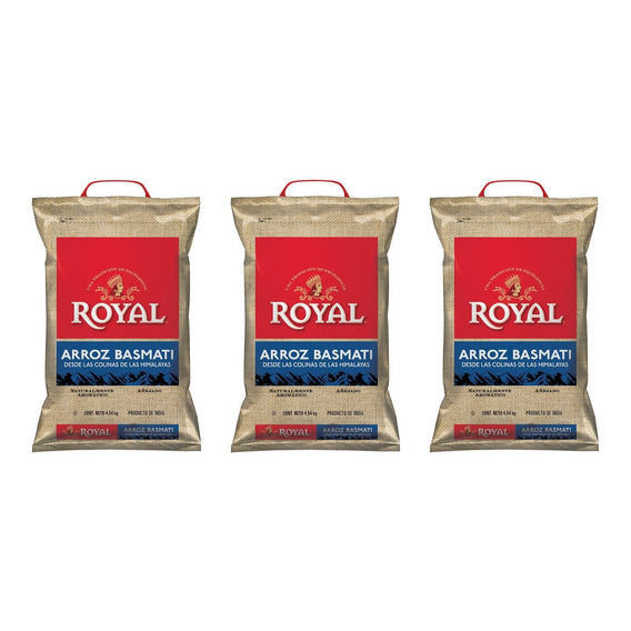 Arroz Basmati Royal Sin Gluten Premium Desde Himalaya 13.5kg