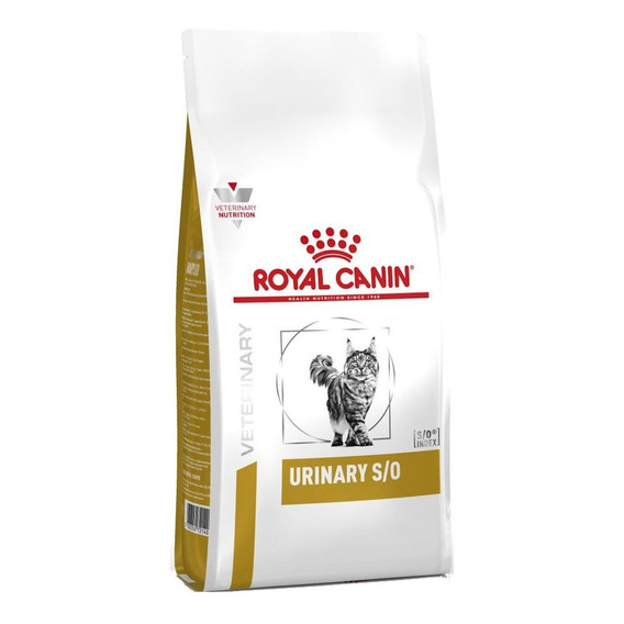 Alimento Royal Canin Veterinary Diet Urinary S/O para gato adulto sabor mix en bolsa de 3.5kg