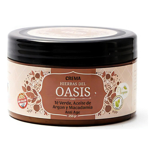 Crema Antiage Te Verde Argan Macadamia Hierbas Del Oasis 