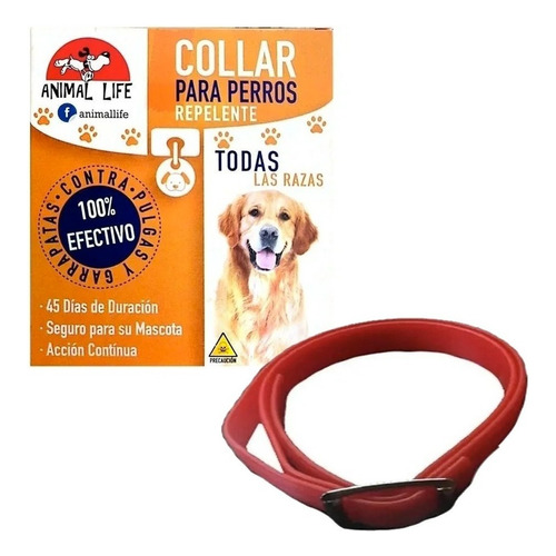 Collar Anti Pulgas Repelente Garrapatas Perros Toda Raza