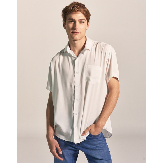 Camisa Binibeca, Lisa, Hombre, Classic Fit, Natural, Equus