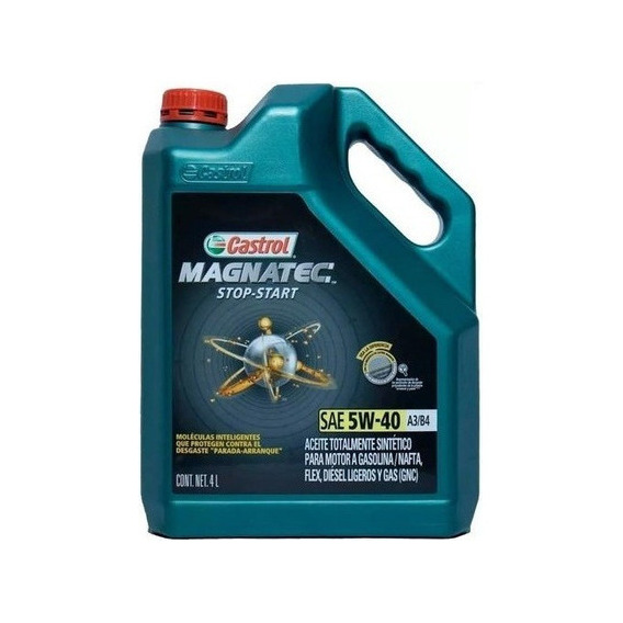 Aceite Sintetico Magnatec Stop-start 5w-40 A3/b4 4l Castrol