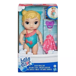 Boneca Baby Alive Bebê Banhos Carinhosos Loira E8716 Hasbro