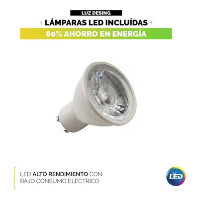 Plafon 1 Luz Con Led 7w Antideslumbrante Blanco Movil