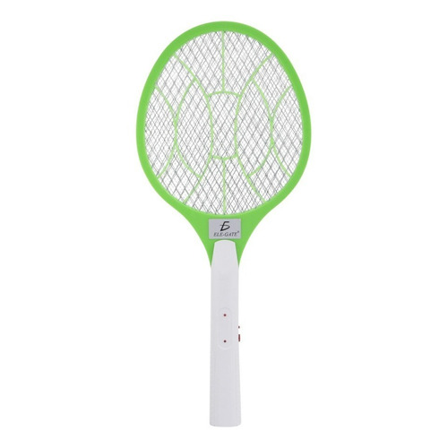 Raqueta Mata Mosquitos Lámpara Led Recargable Eléctrica Color Verde