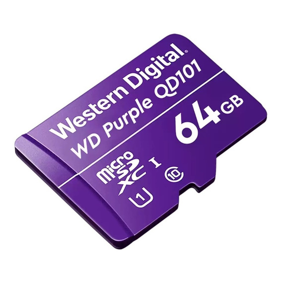 Tarjeta Memoria Micro Sd Wd Purple 64gb Wdd064g1p0c
