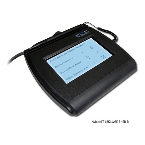 Pad Firma Electronica Topaz T-lbk750 Lcd 4x3 Usb Portable
