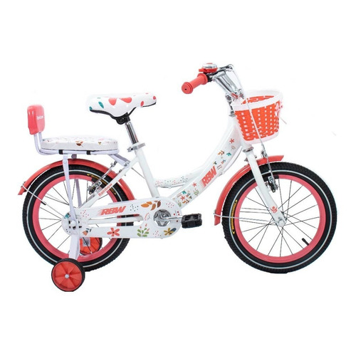Bicicleta Para Niños Rodado 16 Rbw Color Blanco