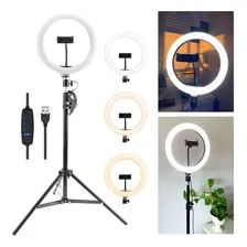 Aro De Luz Led Veoquiero 30cm Blanco Frío Neutro Calido
