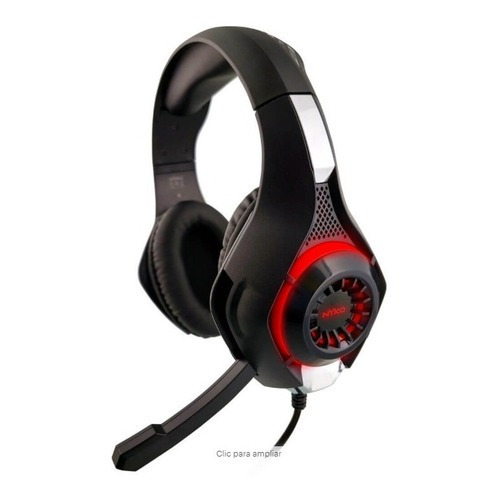 Diadema Gamer Core Headset Nyko Para Xbo One Switch Pc Ps4 Color Negro