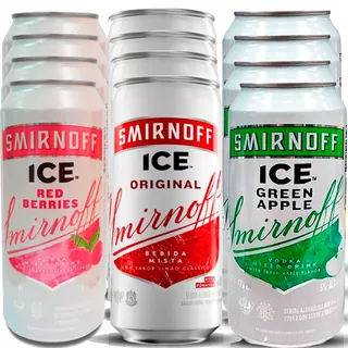 Vodka Smirnoff Latas X3 Sabores Pack X12 Unidades 01mercado