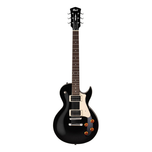 Guitarra eléctrica Cort CR Series CR100 de caoba black con diapasón de jatoba