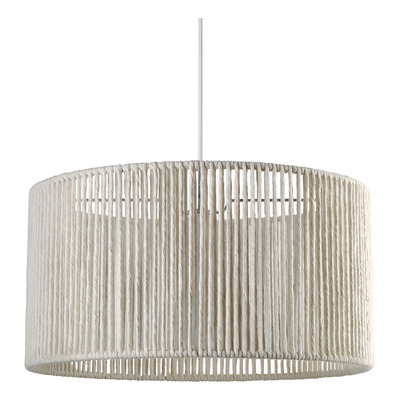 Lampara Colgante Hilo 35cm Natural Diseño Apto Led 