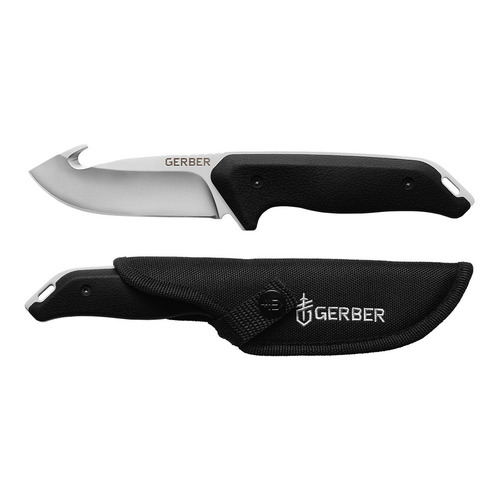 Cuchillo Gerber Moment Con Gancho & Funda (31-002200) Color Negro