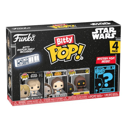 Colección Bitty Pop de Star Wars: Luke, Obi Wan, Jawa + Mystery