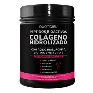 Péptidos Bioactivos De Colágeno Hidrolizado Quotidien Essential Moments Con Ácido Hialurónico, Biotina Y Vitamina C - 500g