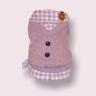 Buzo Para Perro O Gato Cuello Camisa Rosa Bordado