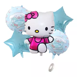 Set Globos Kitty Y Cinnamoroll 