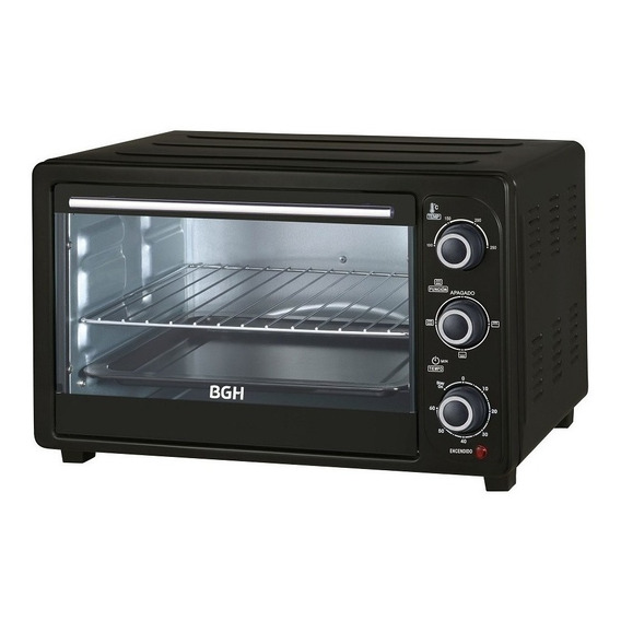 Horno De Mesa Eléctrico Bgh Bhe40m19 40l Negro