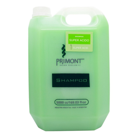 Primont Shampoo Super Acido Pelo Teñidos Peluqueria 5lt 6c