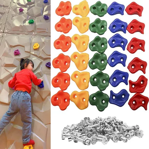 Set 20 Rocas Grande Agarre Para Muros Escalada Niños Escalar