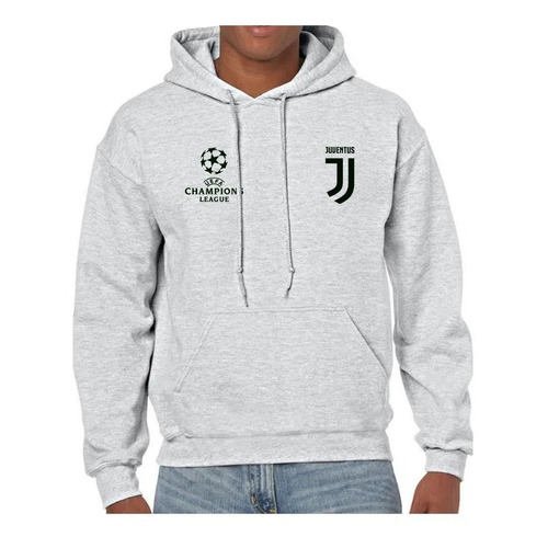 Buzo Hoodie Capota Deportivo Juventus Fc N Hombre Niño Mujer 