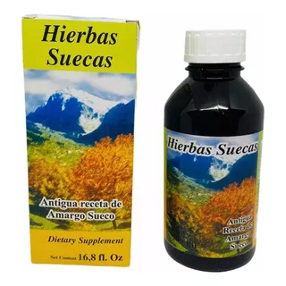 Pack 6 Hierbas Suecas Elixir Frasco 500 Ml