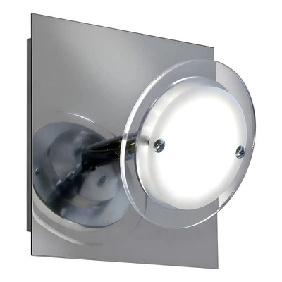 Aplique 1 Luz Onix Led 7w Moderno Deco Luz Desing Cromo/neutro Neutro