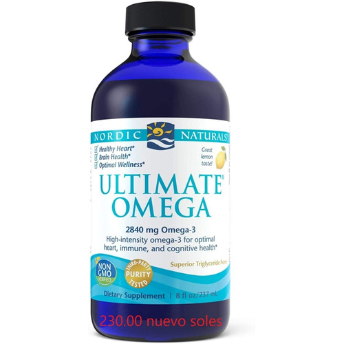 Omega 3, 2840 Mg Alta Potencia Con Epa Y Dha Nordic ! Sabor Sin sabor