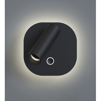 Aplique Led Geniusq-ap-ng Móvil Negro Dual Diseño Gmg 