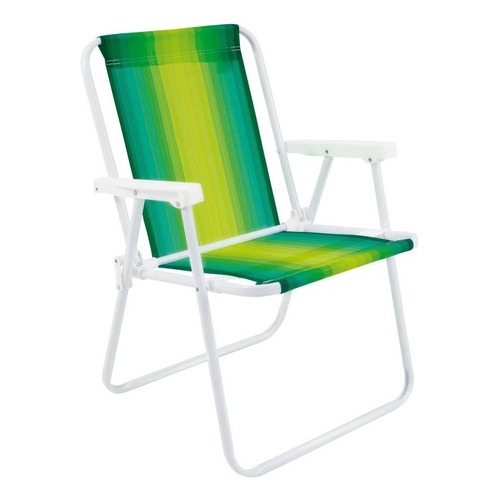 Silla alta de acero de 110 kg para balcón, piscina y playa, color verde