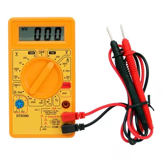 Multimetro Digital Dt 830b Amarelo Volts, Amper E Ohmimetro